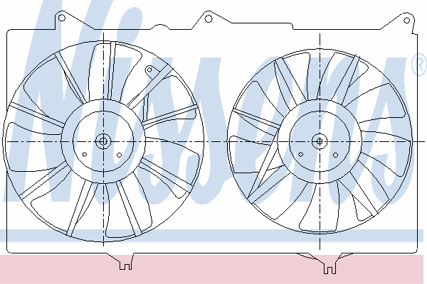 Bastidor radiador 85287 Nissens