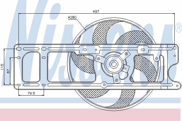  Bastidor radiador (armazón) para Renault Laguna 1 