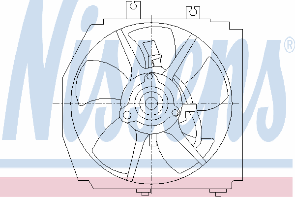 85381 Nissens difusor de radiador, ventilador de refrigeración, condensador del aire acondicionado, completo con motor y rodete