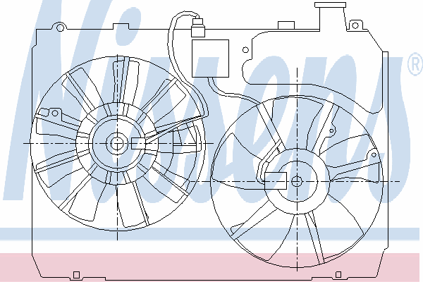 85413 Nissens rodete ventilador, refrigeración de motor izquierdo