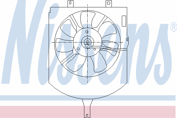 85407 Nissens difusor de radiador, ventilador de refrigeración, condensador del aire acondicionado, completo con motor y rodete