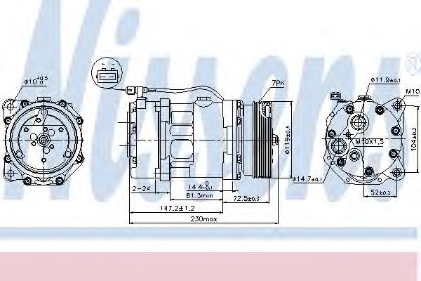 89118 Nissens compresor de aire acondicionado