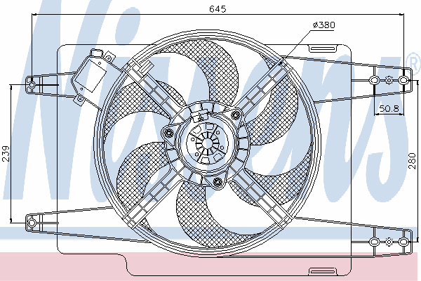  Ventilador (rodete +motor) refrigeración del motor con electromotor completo para Alfa Romeo 156 932