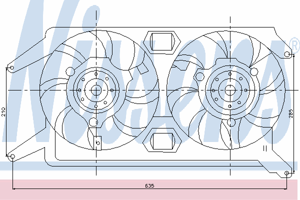 85109 Nissens ventilador, refrigeración del motor