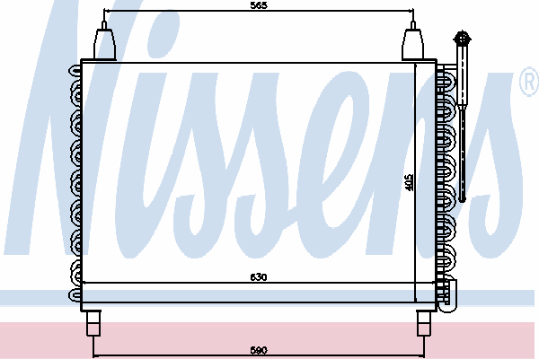  Condensador aire acondicionado para Mercedes S W126