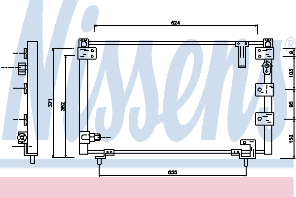 94369 Nissens condensador aire acondicionado