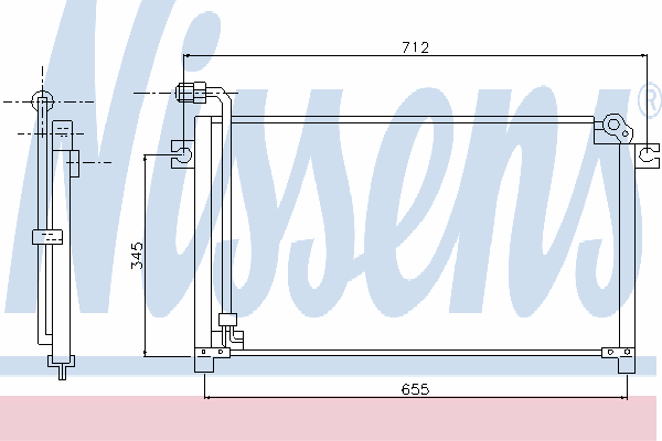 9211159G00 Nissan condensador aire acondicionado