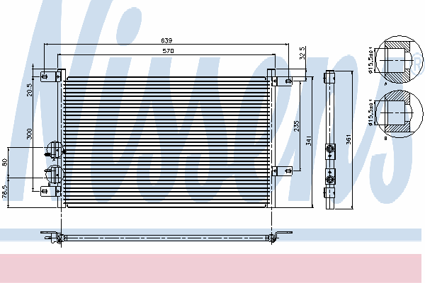 94526 Nissens condensador aire acondicionado