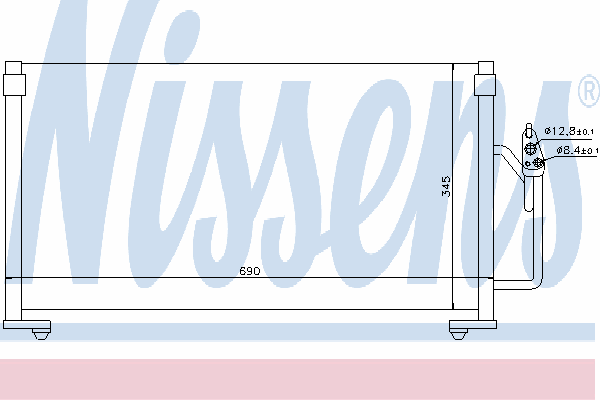 94491 Nissens condensador aire acondicionado