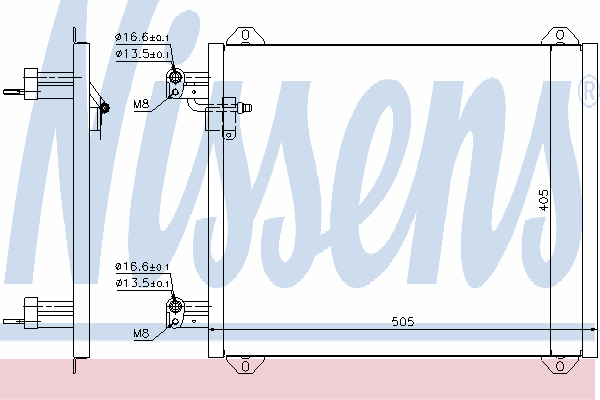 94584 Nissens condensador aire acondicionado