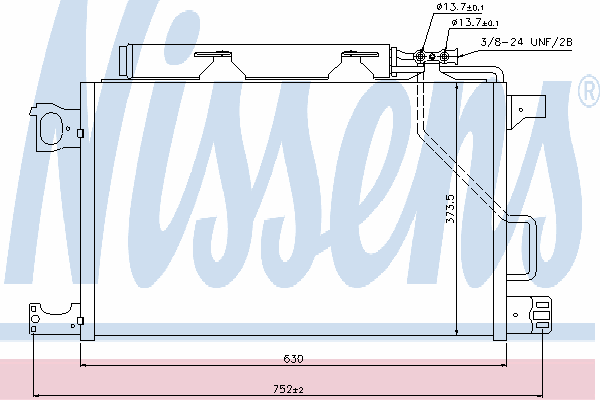 940100 Nissens condensador aire acondicionado