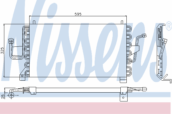 94108 Nissens condensador aire acondicionado