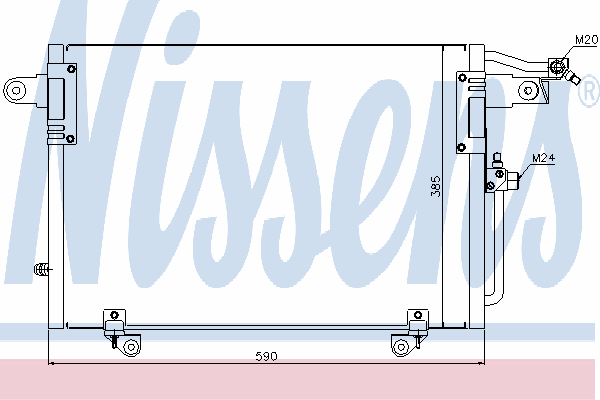 94214 Nissens condensador aire acondicionado