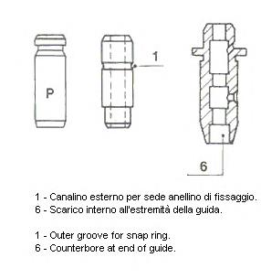  Guía de válvula de escape para Mitsubishi Space Star DG0