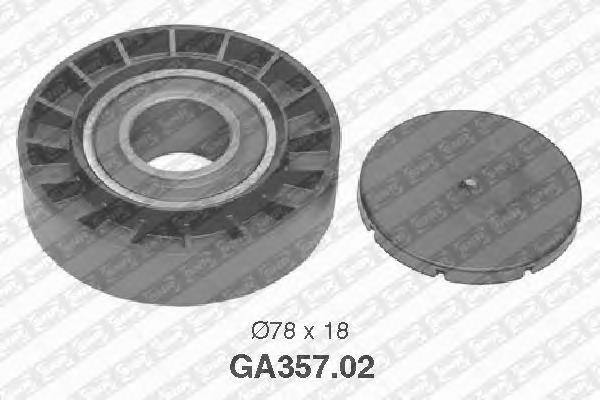 GA35702 SNR polea inversión / guía, correa poli v