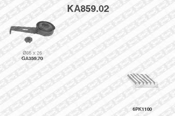 KA859.02 SNR correa de transmision, juego completo