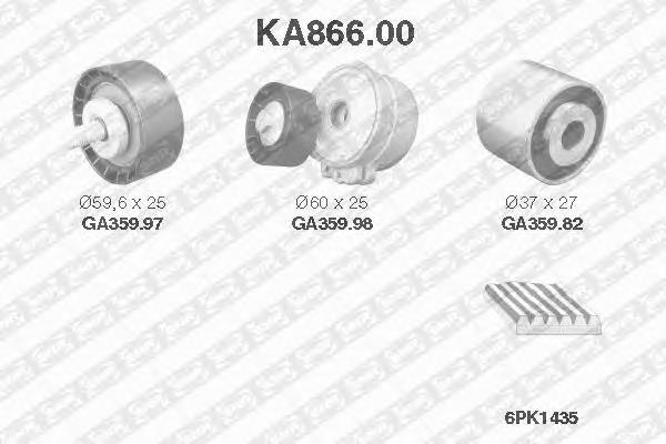 KA866.00 SNR correa de transmision, juego completo