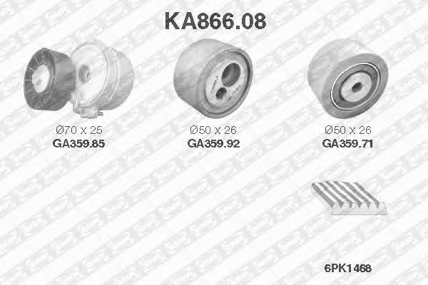 KA866.08 SNR correa de transmision, juego completo