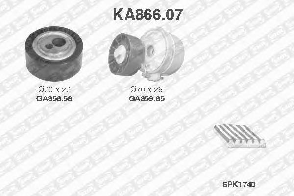 KA866.07 SNR correa de transmision, juego completo