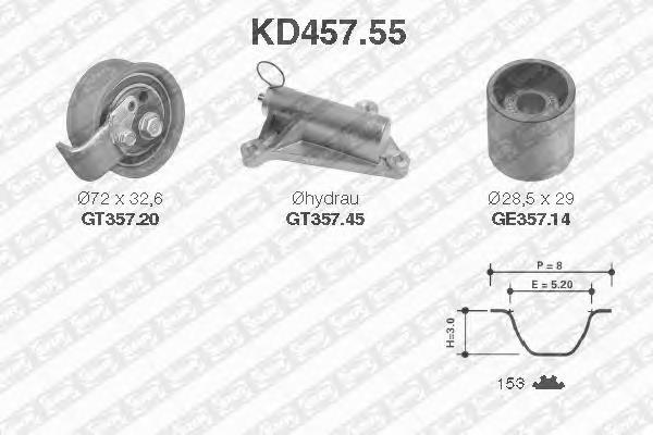 KD457.55 SNR kit correa de distribución