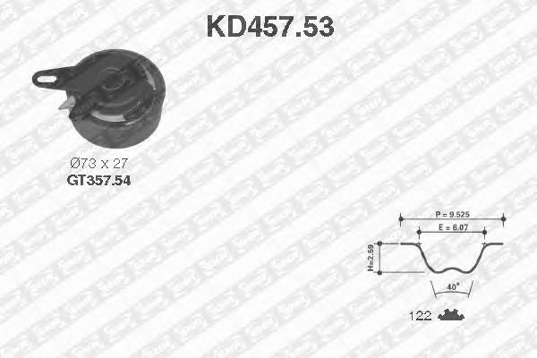 KD457.53 SNR kit correa de distribución