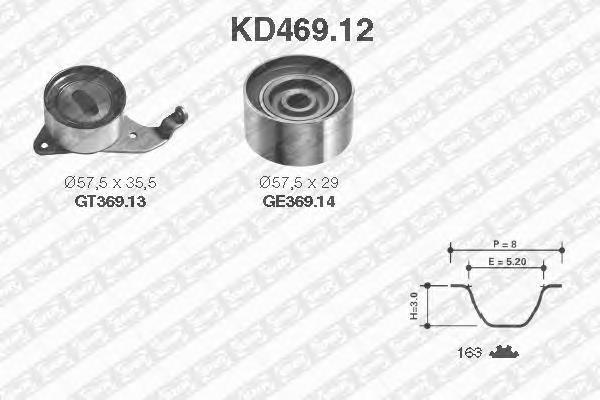 KD469.12 SNR kit correa de distribución