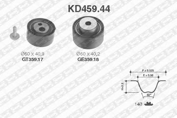 KD459.44 SNR kit correa de distribución