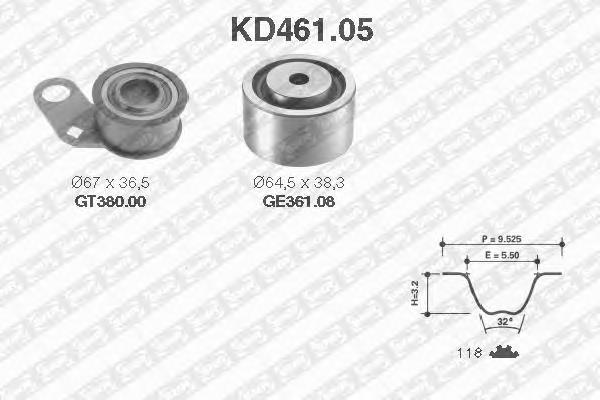 KD46105 SNR kit correa de distribución