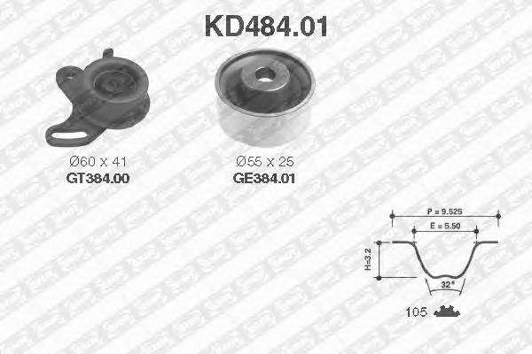 KD484.01 SNR kit correa de distribución