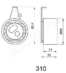 BE-310 Japan Parts rodillo, cadena de distribución