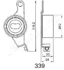 BE339 Japan Parts rodillo, cadena de distribución