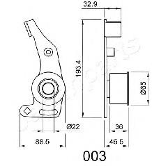 BE-003 Japan Parts rodillo, cadena de distribución