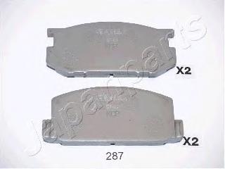 PA287AF Japan Parts pastillas de freno delanteras