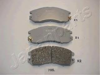 PA-705AF Japan Parts pastillas de freno delanteras