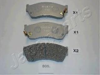 PA805AF Japan Parts pastillas de freno delanteras