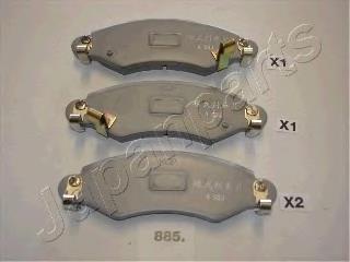 PA-885AF Japan Parts pastillas de freno delanteras