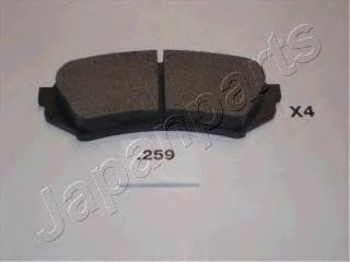 PP-259AF Japan Parts pastillas de freno traseras