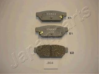 PP-504AF Japan Parts pastillas de freno traseras