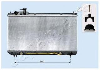 RDA153105 Japan Parts radiador refrigeración del motor