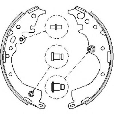 4239.00 Remsa zapatas de frenos de tambor traseras