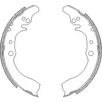 4133.00 Remsa zapatas de frenos de tambor traseras