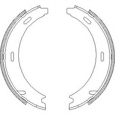 409401 Remsa juego de zapatas de frenos, freno de estacionamiento