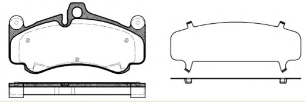 99735194891 Porsche pastillas de freno delanteras