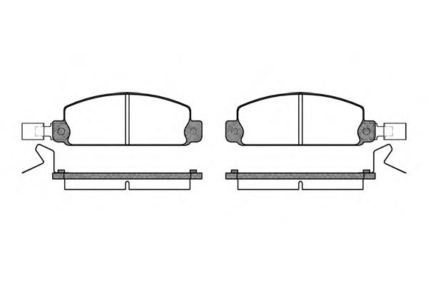 811849230 Mazda pastillas de freno delanteras