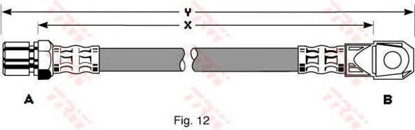 PHD110 TRW tubo flexible de frenos