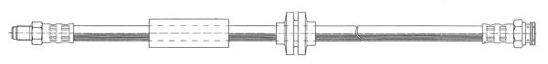 Tubo flexible de frenos trasero PHB231 TRW