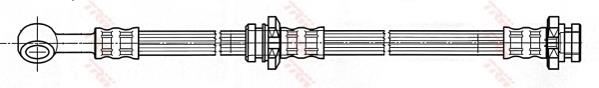 PHD497 TRW tubo flexible de frenos trasero izquierdo