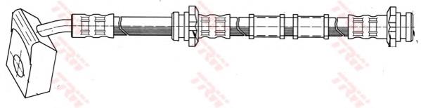 PHD386 TRW tubo flexible de frenos delantero izquierdo