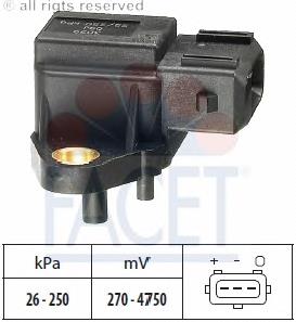 103029 Facet sensor de presion del colector de admision