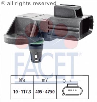 10.3151 Facet sensor de presion del colector de admision